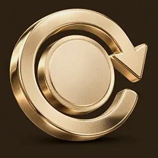 Gold circular arrow — Vegas Nova Casino